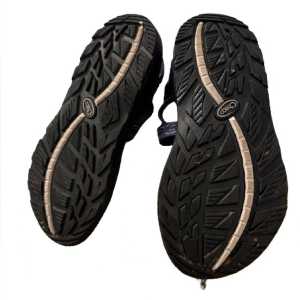Chaco Black and Blue Sandals with Patterned Straps - Picture 4 of 4